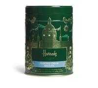 Harrods Clotted Cream Biscuits, Delicate Bite-Sized Treats in Decorative Green Tin, Perfect for Tea Time, 100g