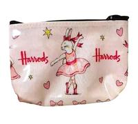 Harrods Dancing Rabbit Star Dancer Rare Cosmetic Bag Toiletry Bag Storage Bag Very Scarce Special Edition Eco-Friendly Souvenir Bank Card Holder Waterproof Bag Coin Purse