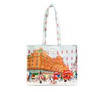 Harrods Knightsbridge London Luxury Canvas Large Tote Bag Shopping Bag Special Edition Eco-friendly Souvenir Gift Bag Handbag Shopping Shoulder Bag & Sought After