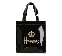 Harrods London Black Regal Crown Vintage Small Tote Bag Shopping Bag Rare Special Edition Eco-friendly Souvenir Gift Bag Small Handbag Shopping Shoulder Bag & Sought After
