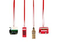 Harrods London Icons Tree Decorations, Set of 4 Ornaments, Christmas