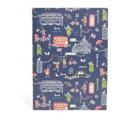 Harrods London Knightbridge A5 Notebook, Navy, 21.5 x 16cm