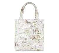 Harrods London Landmark Maps Vintage Small Tote Bag Shopping Bag Rare Special Edition Eco-friendly Souvenir Gift Bag Small Handbag Shopping Shoulder Bag & Sought After