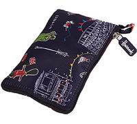 Harrods UK Recycled Eco Bag Recycled Pocket Shopper Bag Folding Bag, SW1/Navy, H 41 cm x W 28 cm x D 9 cm