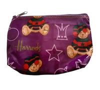 Harrods Vintage Christmas Design Teddy Bear with Sweater & Hat Cosmetic Bag Toiletry Bag Storage Bag Very Scarce Special Edition Eco-Friendly Souvenir Bank Card Holder Waterproof Coin Purse