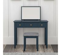 Harrogate Dressing Table Set - 3 Drawer - Blue