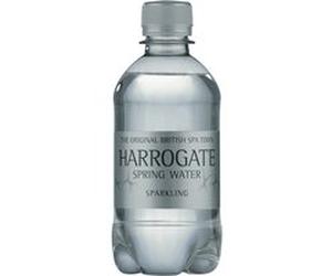Harrogate Sparkling Water Plastic Bottle Silver Label