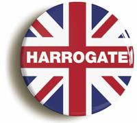 Harrogate Union Jack Fridge Magnet (Circular 2inch / 50mm Diameter)