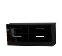 Harrow 4 Drawer Bed Box (Ready Assembled) Ready Assembled 2 U Black Small
