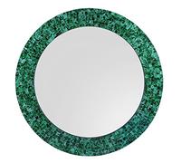 Harrow Decor Mosaic Mirror in Sparkly Green colour WM-096, Dia 24''