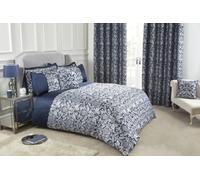 Harrow Duvet Set In Navy Blue Colour