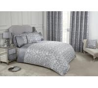 Harrow Duvet Set In Silver Grey