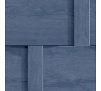 Harrow Navy Blue Wood Panel Effect Wallpaper - Modern Contemporary Feature Wall