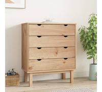 harrow wooden chest of 4 drawers wide in brown