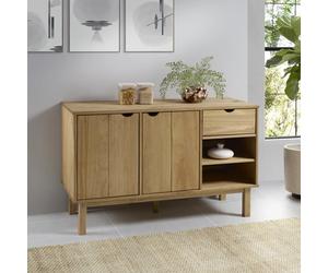 harrow wooden sideboard with 2 doors 1 drawer in brown