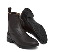 Harrow Zip Jodhpur Riding Boots Women's Men's Girls Boys | Leather Yard Boots Equestrian Brown | UK Size 4