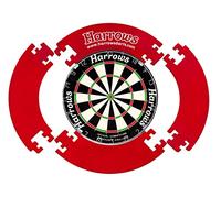 Harrows 4 Piece Dartboard Surround Protector - The Ultimate Wall Protection for Darts at Home (Red)