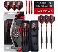 Harrows Ace Rubber Brass Steel Tip Darts Set 20g 22g 24g 26g Includes Sup