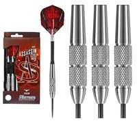 Harrows Assassin Darts - Steel Tip Tungsten - Made in England - Heavy - Knurled - 28g