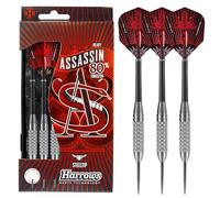 Harrows Assassin Tungsten Pro Darts | Steel Darts Set with Carry Case | 38g, All Weights | Includes Nylon Shafts, 100-Micron Prime Flights, and Travel Case (Heavy 38GK)
