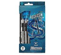 Harrows Assassin Tungsten Pro Darts | Steel Tip Darts set with carry case | All Weights| Includes Nylon Shafts, 100 Micron Prime Flights and Travel Case (23g)