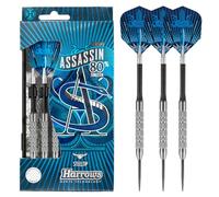 Harrows Darts Assassin Ringed 80% Tungsten - Steel Tip Darts 22G