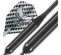 Harrows Black Arrow Brass Steel Tip Darts - Full Set - Choose Knurled or Ringed