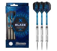 Harrows Blaze Inox Steel Darts - Supergrip Stems - Marathon Flights - 21g to 24g