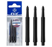 Harrows Clic Dart Shafts Midi Black - Integrated Flight and Shaft System
