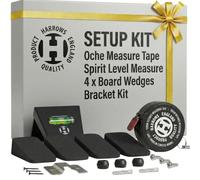 Harrows Dart Board Setup Kit - Complete Set with Dart Board Bracket, Dartboard Wedges, Dartboard Level Measure, Oche Tape Measure, the ONLY Full kit for Optimized Darts Setup for Professional