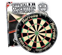 Harrows Dart Boards I Dartboard Official Size I Darts Board with Ultra Thin Knife Wire for Maximum Scoring I Compatible with Stand, Lighting, Cabinet (Competition)