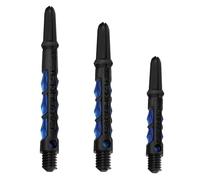 Harrows Dart Shafts Carbon ST Stems with Pyramid Rings, Short, Blue