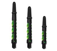 Harrows Dart Shafts Carbon ST Stems with Pyramid Rings, Short, Green