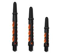 Harrows Dart Shafts Carbon ST Stems with Pyramid Rings, Short, Orange