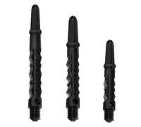 Harrows Dart Shafts Carbon ST Stems with Pyramid Rings, Tweenie, Black