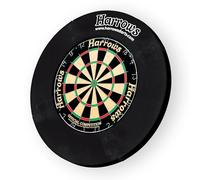 Harrows 4 Piece Double Sided Flights Darts Board Quick Fit Dart Surround Black (2020)