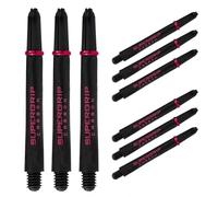 Harrows Darts 3 x Sets of Carbon ST Dart Stems - 9 Dart Shafts in Total - Available in 3 sizes - Tough Carbon Composite - Medium Red
