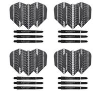 Harrows Darts 4 x Sets of Supergrip Carbon Dart Stems and Supergrip Ultra D