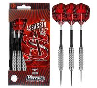 Harrows Darts Assassin Heavy Knurled 80% Tungsten - Steel Tip Darts 38G