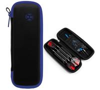 Harrows Darts Blaze Darts Wallet | Darts Case Holds 3 Assembled Darts and Accessories | Protective EVA Material | Professional Darts Accessories (Blue Black)