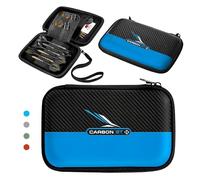 Harrows Darts Case Carbon ST Pro 6 | Dart Case Darts Holder I Darts Case Holds 6 Darts | Protective EVA Material | Darts Accessories I Holds 6 Darts Fully Assembled and Darts Accessories I Blue