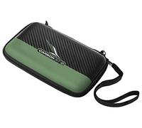 Harrows Darts Case Carbon ST Pro 6 | Dart Case Darts Holder I Darts Case Holds 6 Darts | Protective EVA Material | Darts Accessories I Holds 6 Darts Fully Assembled and Darts Accessories I Green