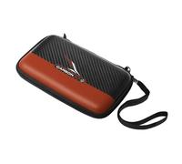 Harrows Darts Case Carbon ST Pro 6 | Dart Case Darts Holder I Darts Case Holds 6 Darts | Protective EVA Material | Darts Accessories I Holds 6 Darts Fully Assembled and Darts Accessories I Red