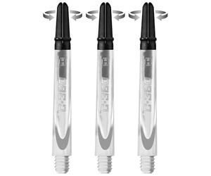 Harrows Darts Technology Carbon 360 Shafts, Rotating Carbon Top by Thor-Sports (Medium, Clear)