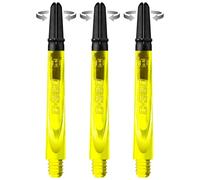 Harrows Darts Technology Carbon 360 Shafts, Rotating Carbon Top by Thor-Sports (Medium, Yellow)