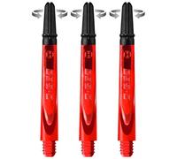 Harrows Darts Technology Carbon 360 Shafts, Rotating Carbon Top by Thor-Sports (midi, red)