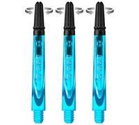 Harrows Darts Technology Carbon 360 Shafts, Rotating Carbon Top by Thor-Sports (Short, Aqua Blue)