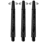 Harrows Darts Technology Carbon 360 Shafts, Rotating Carbon Top by Thor-Sports (Short, Black)