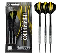 Harrows Darts Torpedo 80% Tungsten Darts (Front Knurl) - Steel Tip Darts 22G