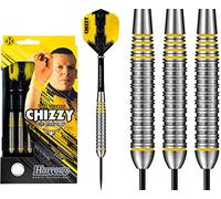Harrows Dave Chisnall Darts - Steel Tip Brass - Made in England - Chizzy - 22g